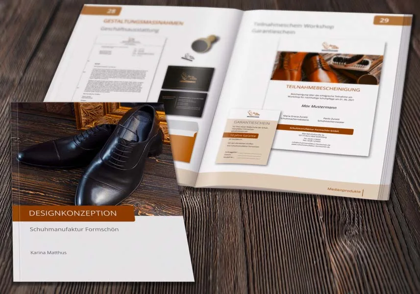 Designkonzeption für die Schuhmanufaktur
