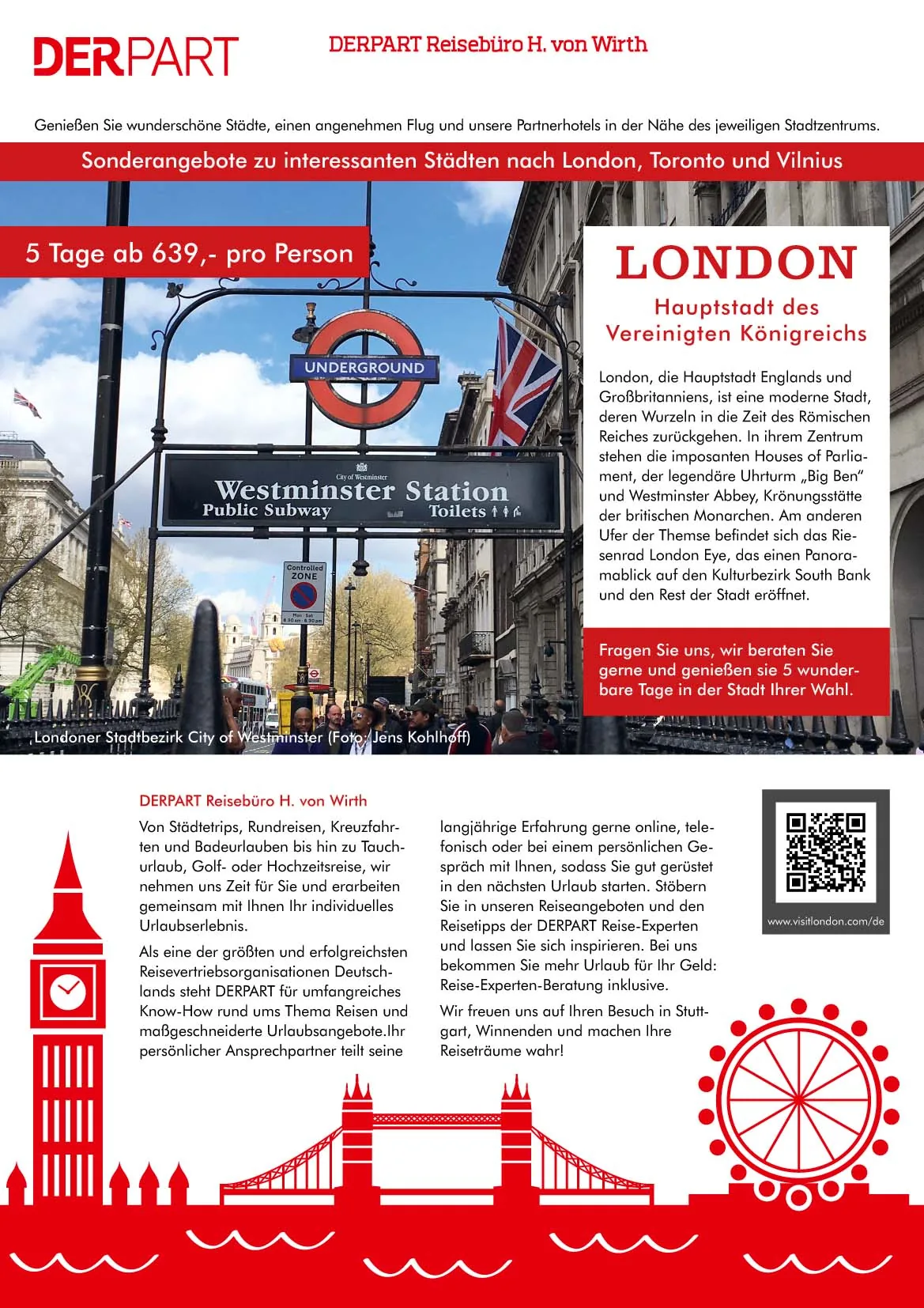 Schaufensterplakat London